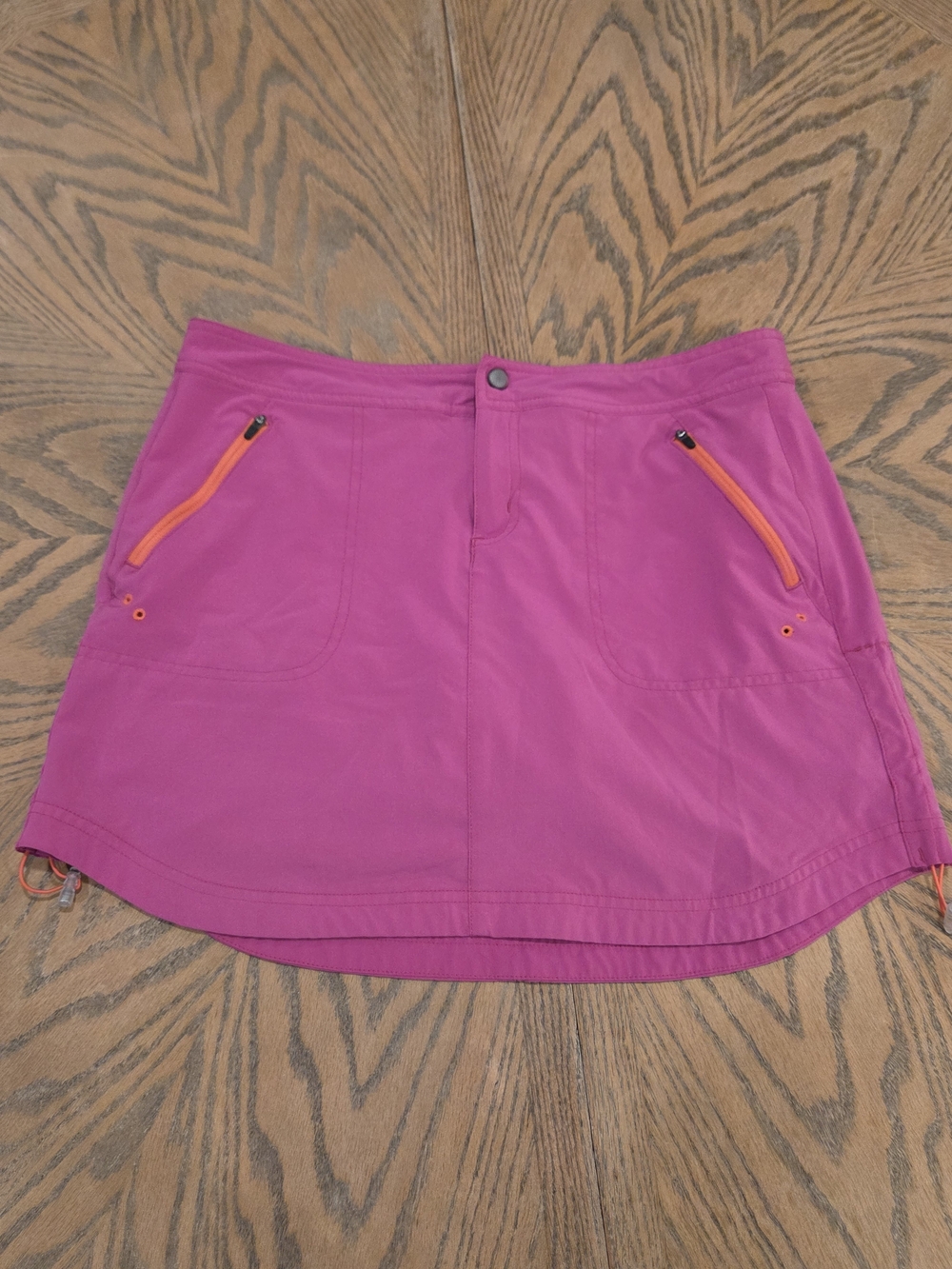Title Nine Nimblene Skort Size 6 Pink Hiking Outdoor Athletic Travel Zip Pockets